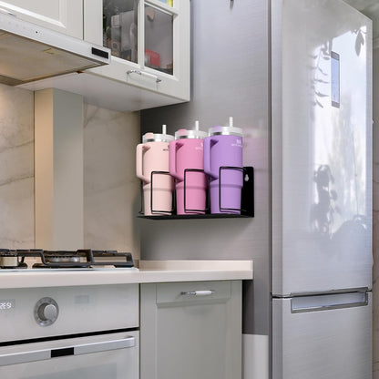 🏆Flash Sale⚡Cup Organizer - Magnetic or Screw Mount Storage for Kitchen, Fridge, or Cabinet