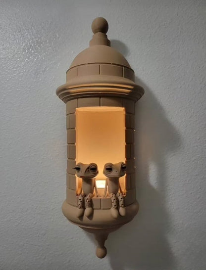 Puerto Rican Garita Wall Coqui Lamp (Color-Adjustable Lighting with Coqui Sound Control)