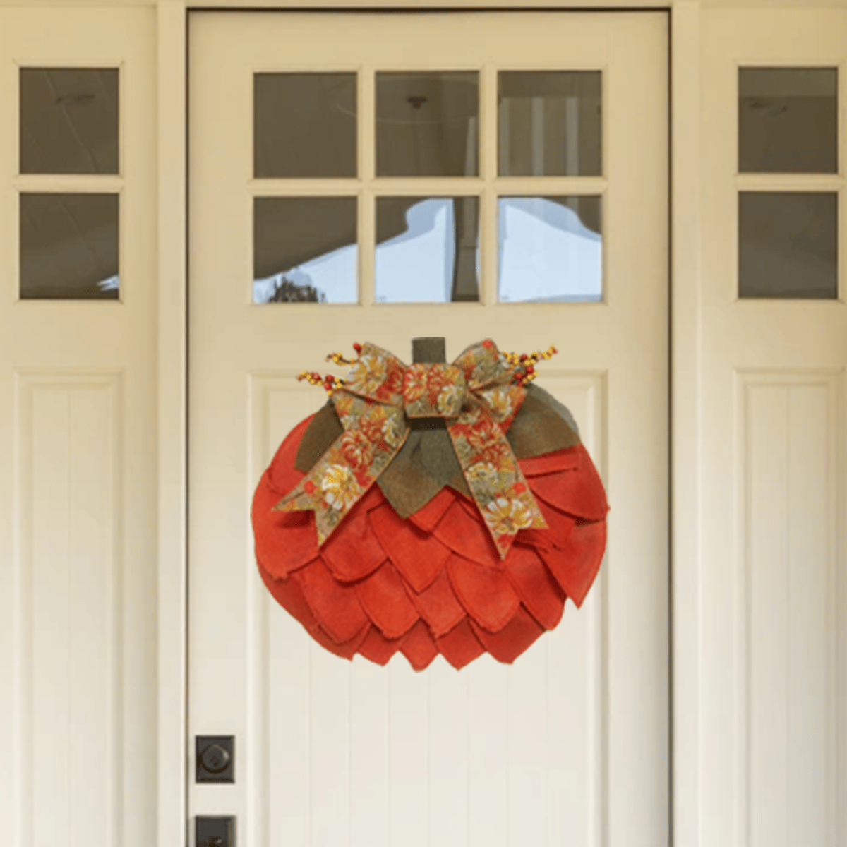 🔥 🍁Handmade Fall Pumpkin Wreath🎃