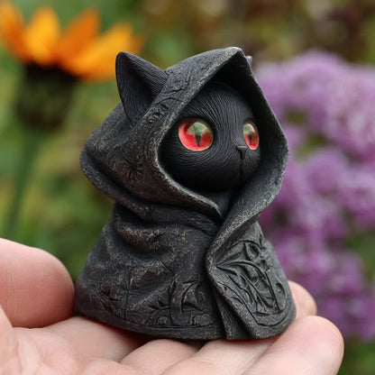 🐱Mysterious Hooded Cat Figurine
