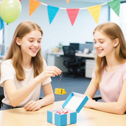 Frog Croaking Fidget Toy - Rechargeable Frog Croaking Keychain, Frog Croaking Stress Reliever with Colorful Lights, Fun & Portable Anxiety Relief Toy