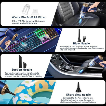 2-in-1 Handheld Cordless Home Vacuum Cleaner Car Cordless Vacuum Cleaner